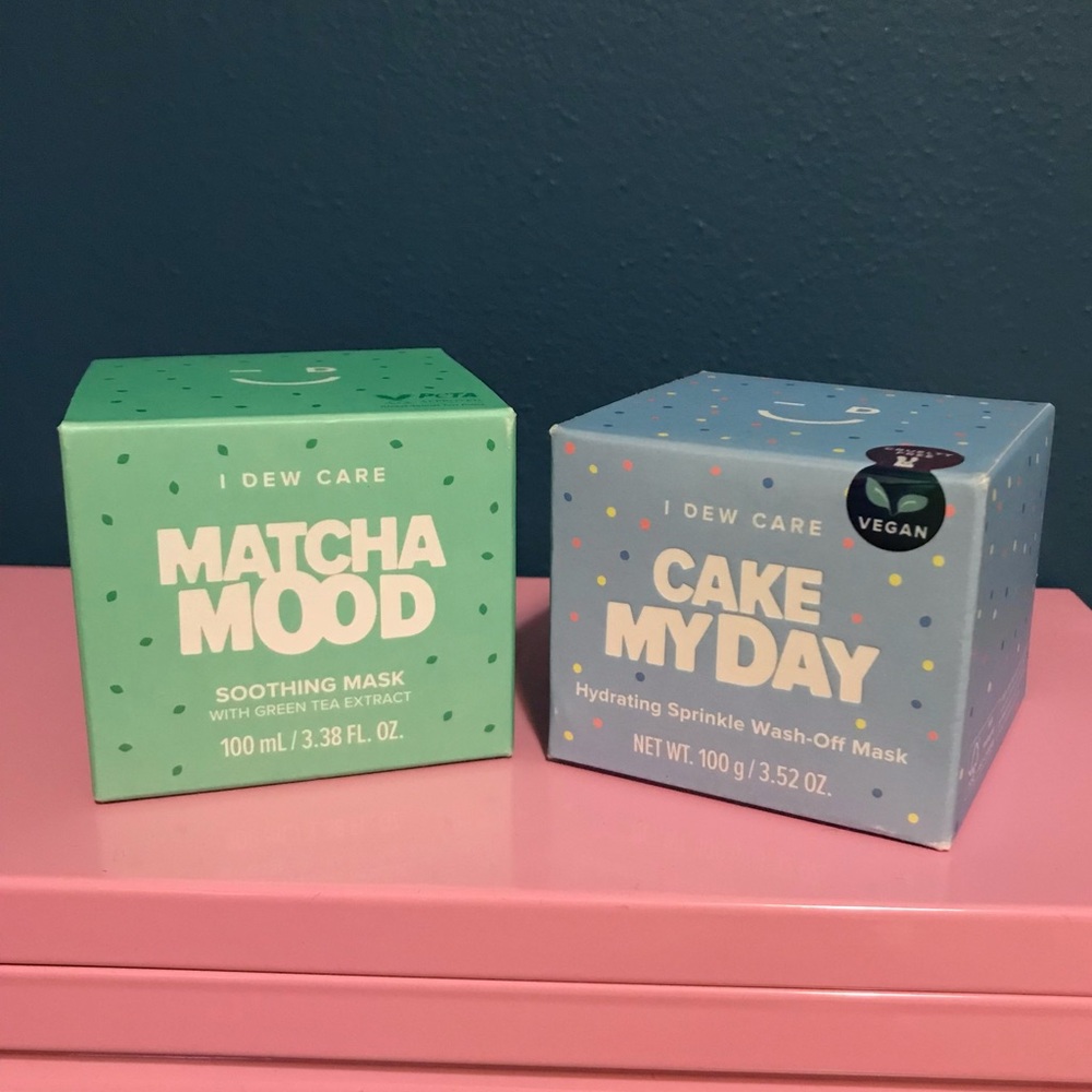 I Dew Care- Matcha Mood and Cake My Day Masks π - Picture 1 of 6